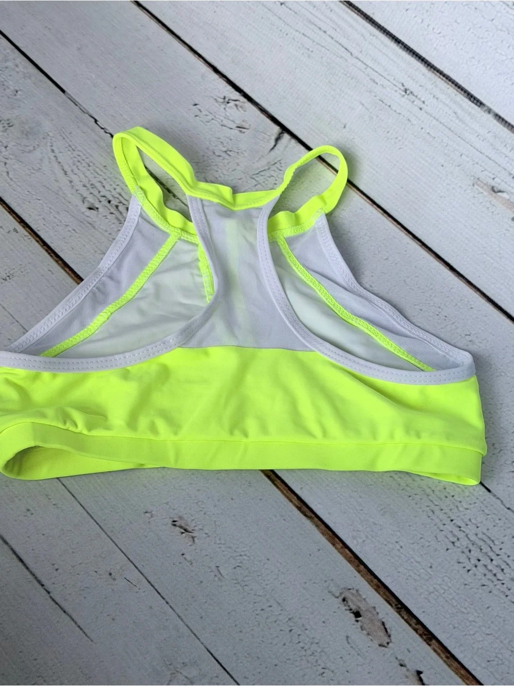 Neon Yellow Sport Crop Top & Shorts Set